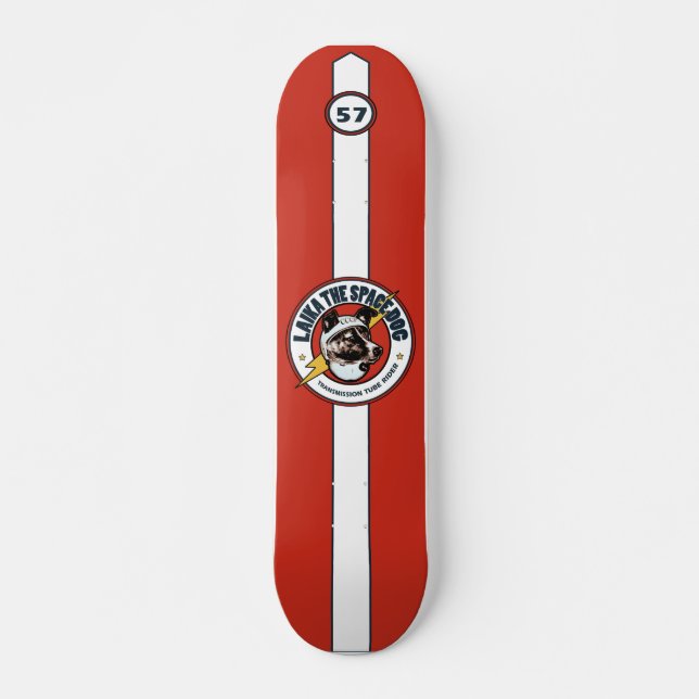 Laika The Space Dog Old School #57: 70s Skateboard Deck (Front)
