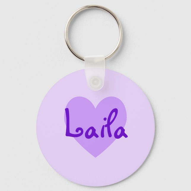 Laila in Purple Keychain (Front)