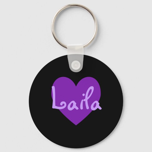 Laila in Purple Keychain (Front)