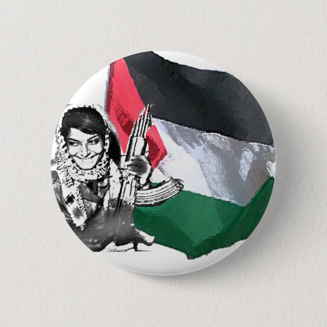 Laila Khaled Pinback Button (Front)