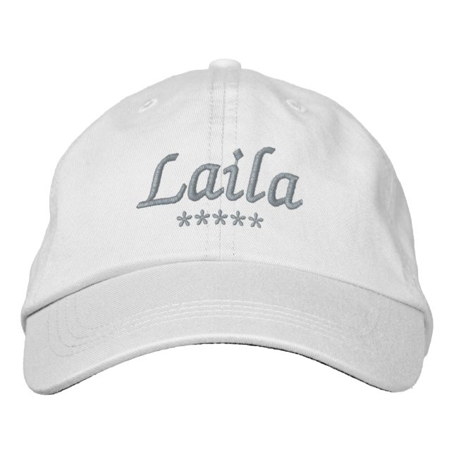 Laila Name Embroidered Baseball Cap (Front)