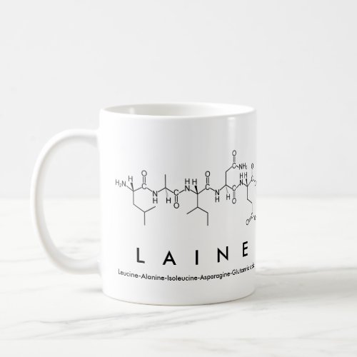 Laine peptide name mug