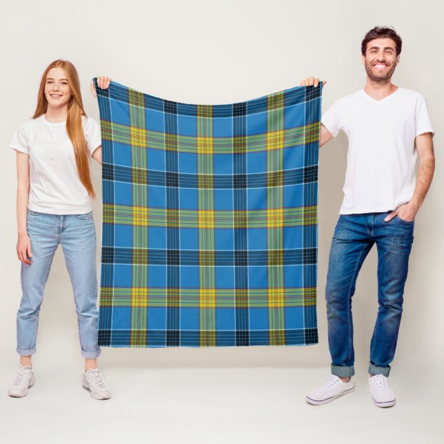 Laing Plaid Fleece Blanket (In Situ)