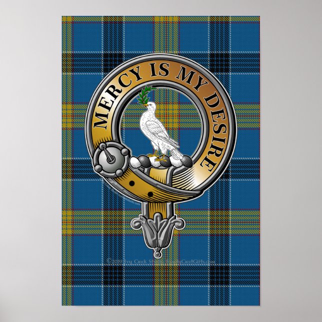 Laing Tartan & Badge Poster (Front)