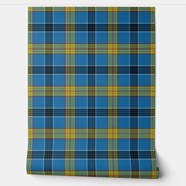 Laing Tartan Plaid Scottish Clan Wallpaper (Unrolling)
