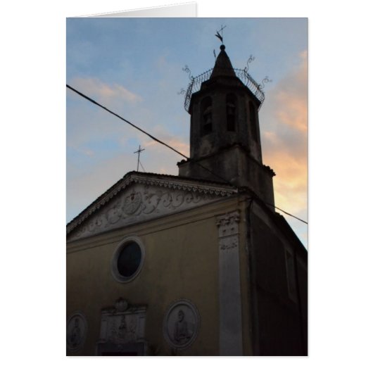 Laino Borgo Church Sunset Cards (Front)