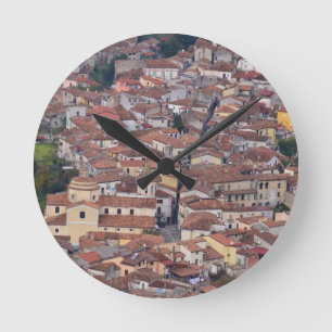Laino Borgo From Above Round Clock