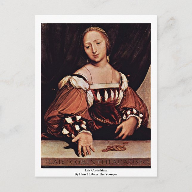 Lais Corinthiaca By Hans Holbein The Younger Postcard (Front)