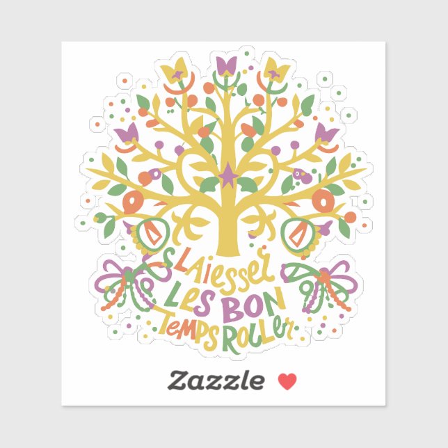 Laisser Les Bon Temps Rouler Mardi Gras 2024 Sticker (Sheet)