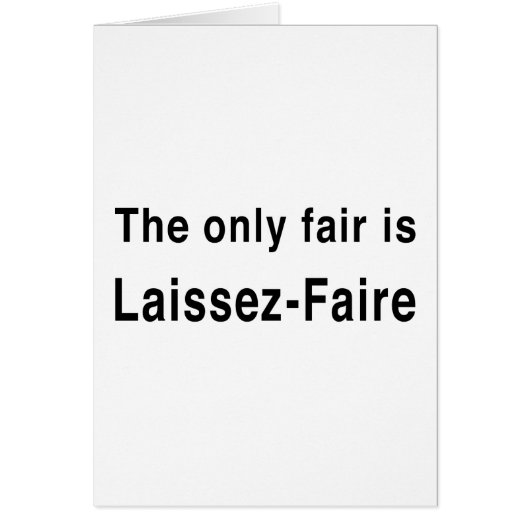 Laissez-Faire Cards (Front)