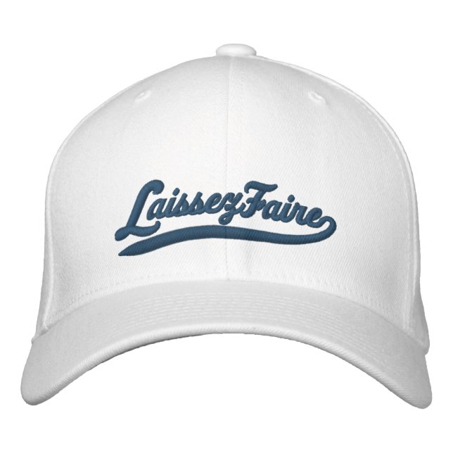 Laissez Faire Embroidered Baseball Cap (Front)