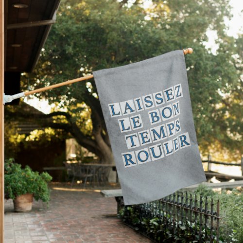 Laissez Le Bon Temps Rouler Street Tile House Flag