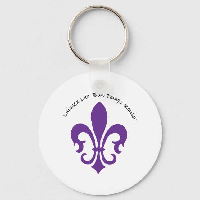 Laissez les bon temps rouler keychain (Front)