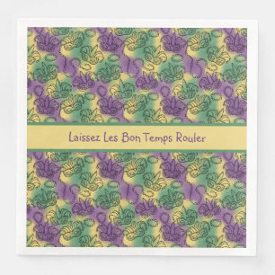 Laissez Les Bon Temps Rouler Mardi Gras Paper Dinner Napkins