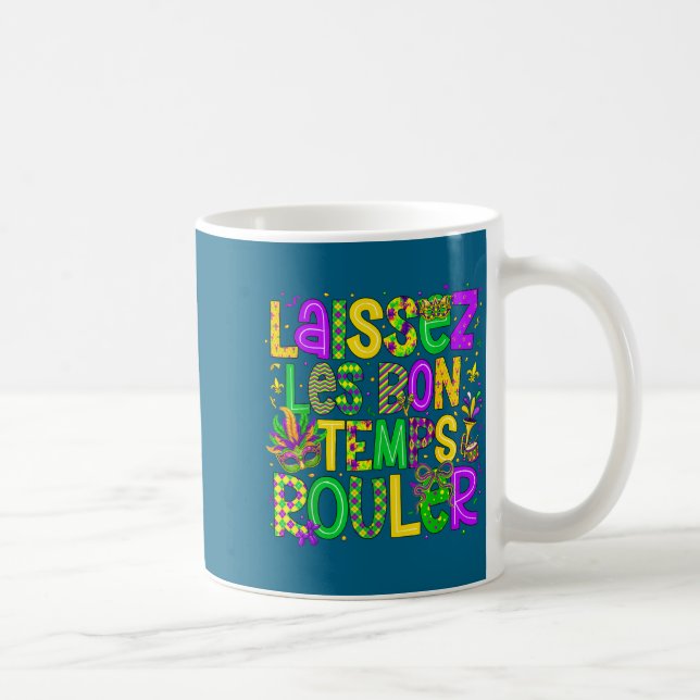 Laissez Les Bon Temps Rouler Matching Mardi Gras P Coffee Mug (Right)