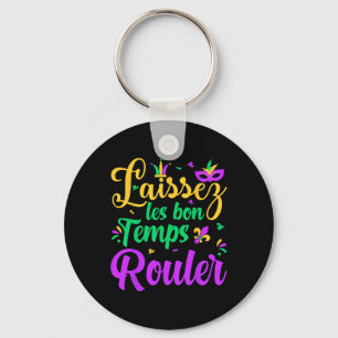 Laissez Les Bon Temps Rouler Matching Mardi Gras P Keychain