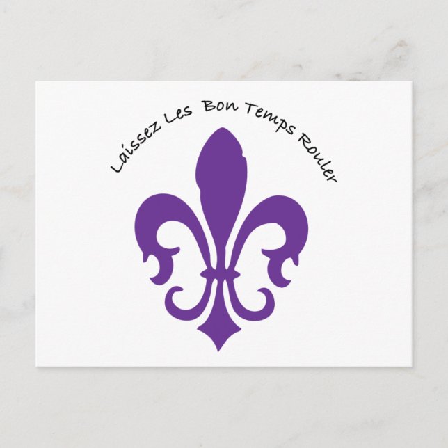 Laissez les bon temps rouler postcard (Front)