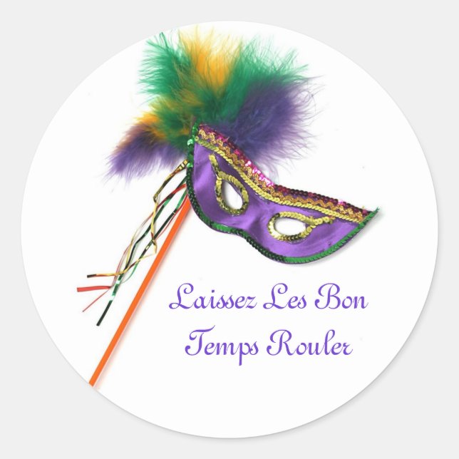 Laissez Les Bon Temps Rouler! Sticker (Front)
