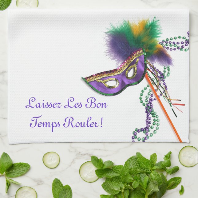 Laissez Les Bon Temps Rouler! Towel (Folded)