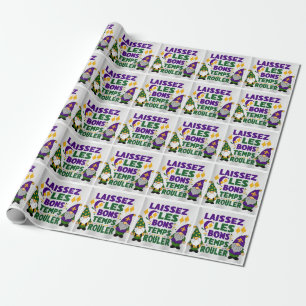 Laissez Les Bons Temps Gras festival Wrapping Paper