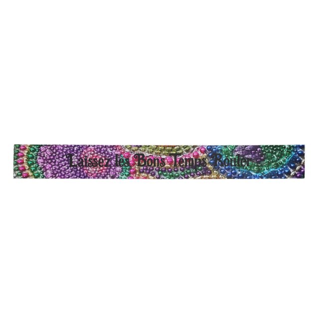 Laissez les Bons Temps Rouler Rainbow Ribbon (Front)