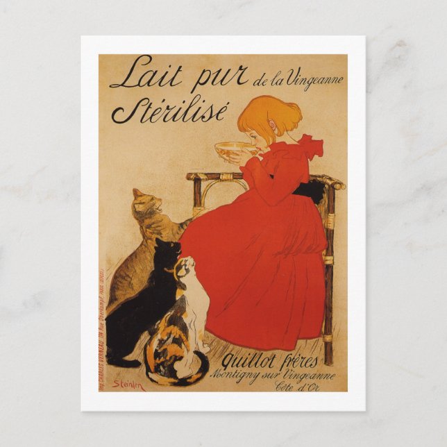 Lait Pur de la Vingeanne Sterilise Postcard (Front)