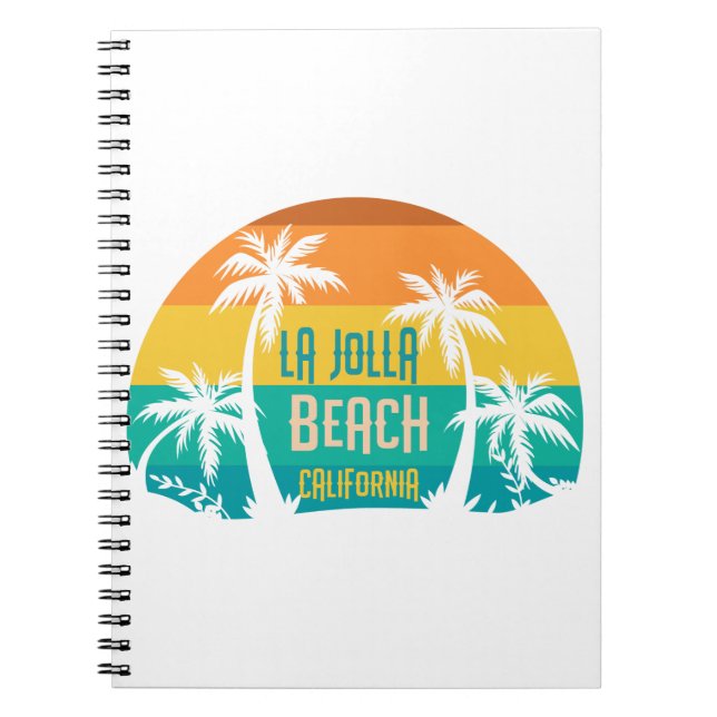 LaJolla Beach Retro Notebook (Front)