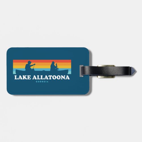 Lake Allatoona Georgia Canoe Luggage Tag