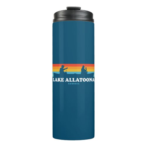 Lake Allatoona Georgia Canoe Thermal Tumbler