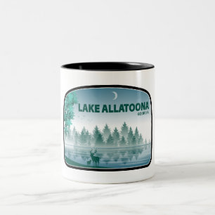 Lake Allatoona Georgia Deer Two-Tone Coffee Mug
