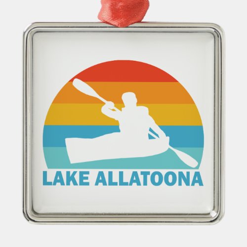 Lake Allatoona Georgia Kayak Metal Ornament