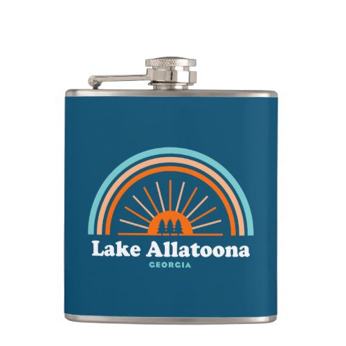 Lake Allatoona Georgia Rainbow Flask