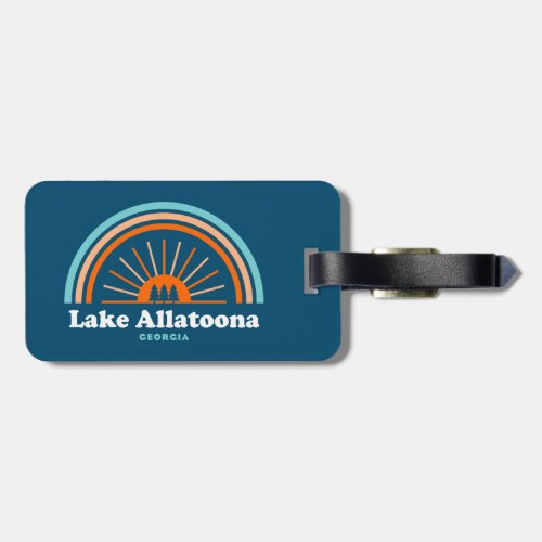 Lake Allatoona Georgia Rainbow Luggage Tag