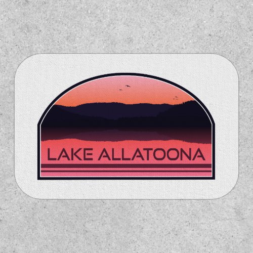 Lake Allatoona Georgia Red Sunrise Patch