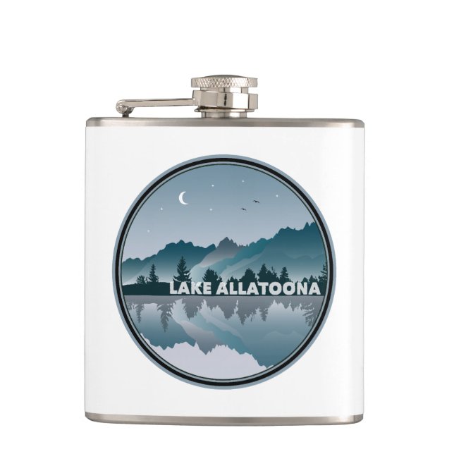 Lake Allatoona Georgia Reflection Flask (Front)
