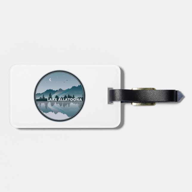 Lake Allatoona Georgia Reflection Luggage Tag (Back Horizontal)