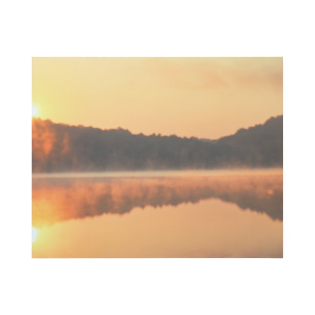 Lake Alma with moring mist Gallery Wrap (Front)