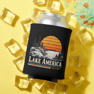 Lake America 2026 Vintage Can Cooler