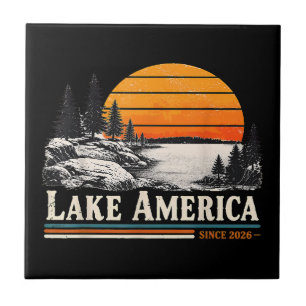 Lake America 2026 Vintage Ceramic Tile