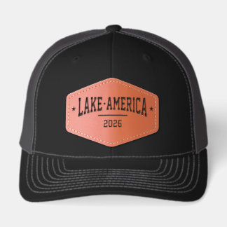 Lake America 2026 Vintage Collegiate Great Lakes Leather Patch Hat