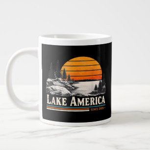 Lake America 2026 Vintage Giant Coffee Mug
