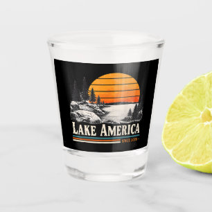 Lake America 2026 Vintage Shot Glass