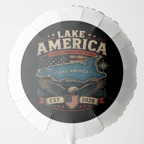 Lake America USA Previously Funny Patriotic Balloon