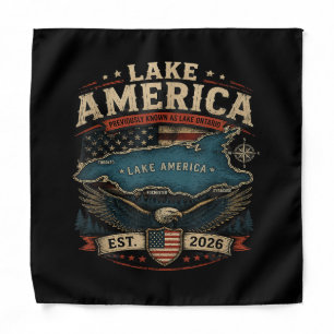 Lake America USA Previously Funny Patriotic Bandana