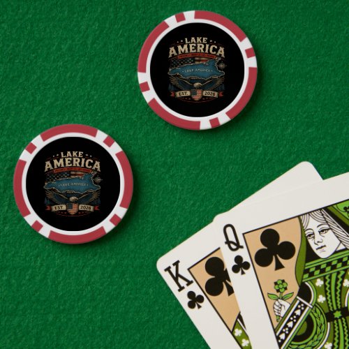 Lake America USA Previously Funny Patriotic Poker Chips