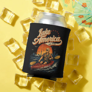 Lake America USA Previously Patriotic Vintage Can Cooler