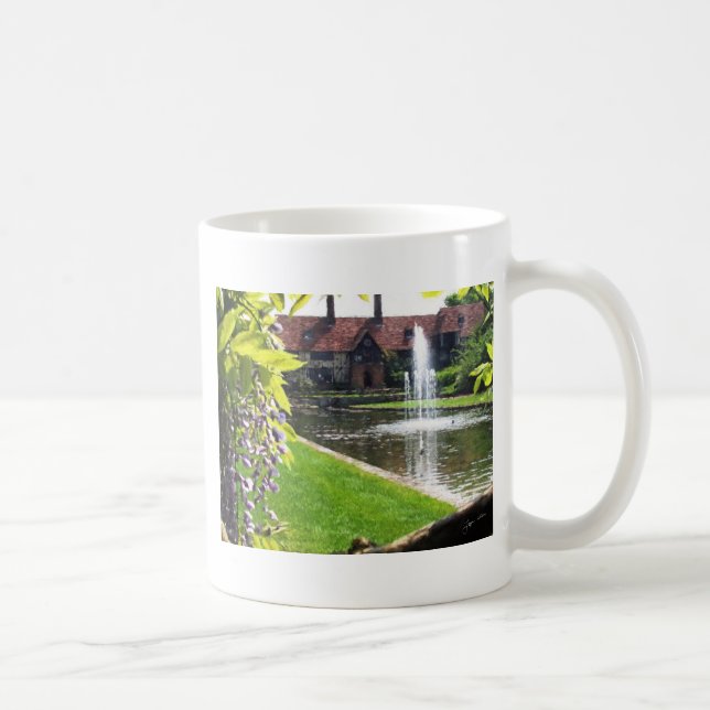 Lake and Fountain at RHS Wisley Coffee Mug (Right)