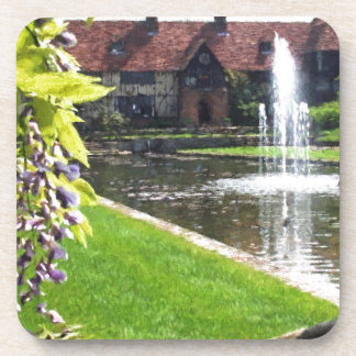 Lake and Fountain at RHS Wisley Drink Coaster