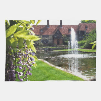 Lake and Fountain at RHS Wisley Kitchen Towel