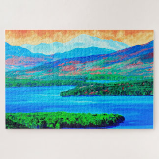 Lake and Mountain Landscape puzzle